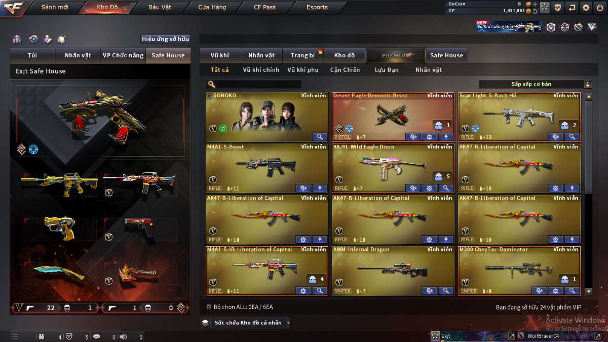 shop acc cf uy tin gia re